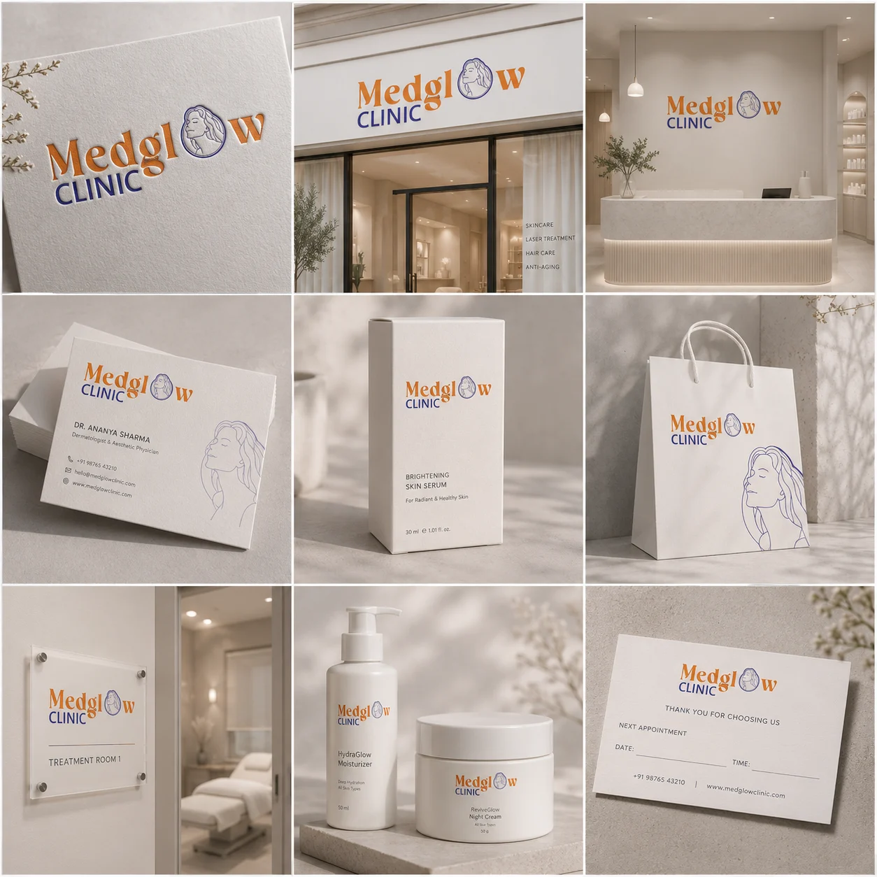 Mediglow - Logo Design Mediglow logo design by AVFX Sign